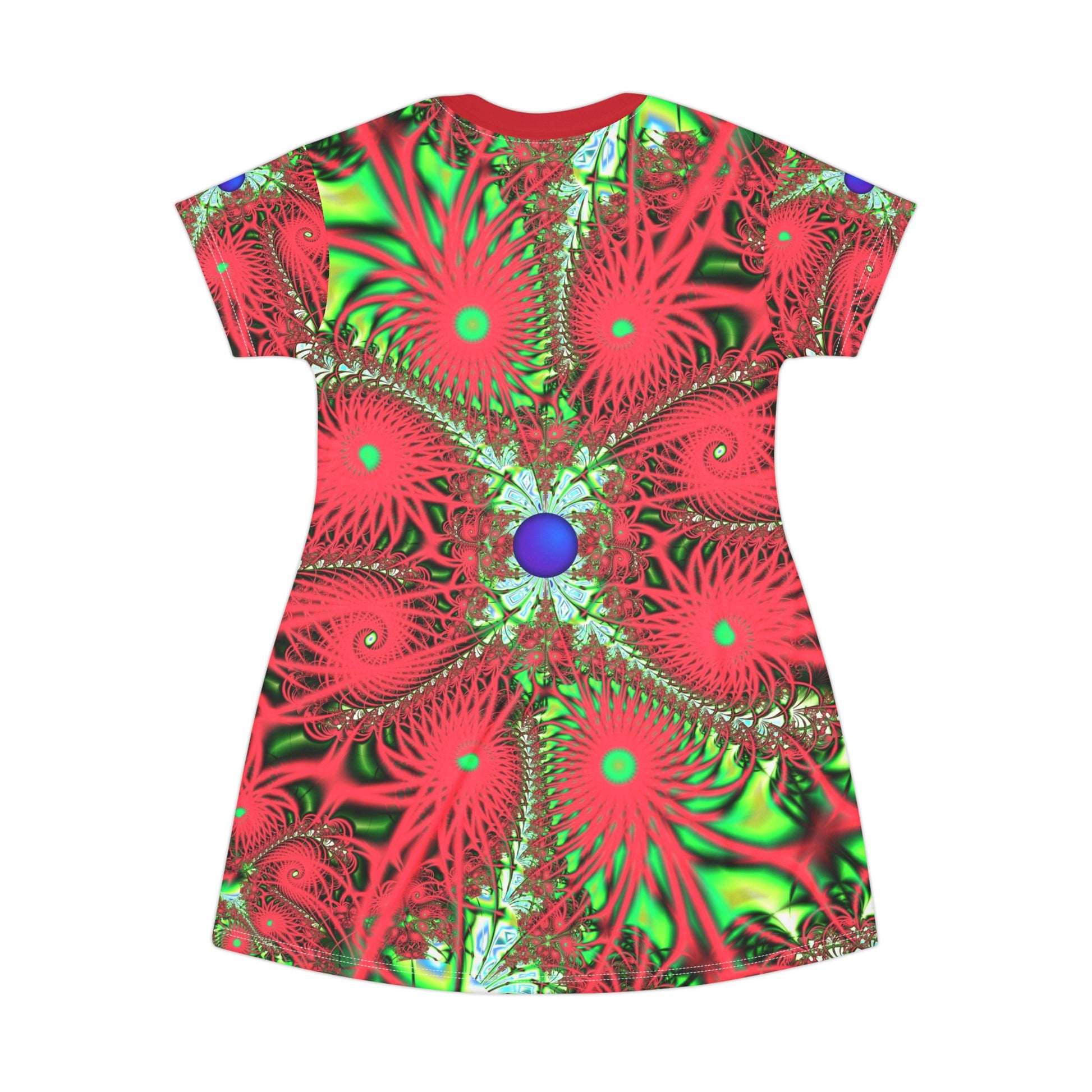 T-Shirt Dress "Entangled" Fractal Fashion, Unique Designer Fashion, Magnetic, Sexy Dress Designed by PuHaPro