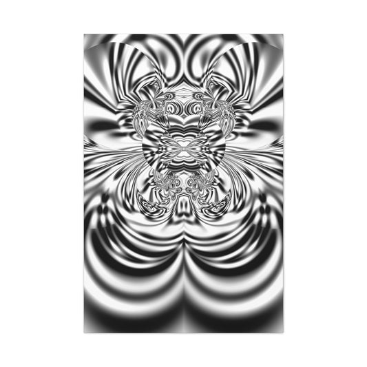 "Karen Angry" Matte Canvas, Stretched, 1.25"  Minimalistic Decorative Fractal