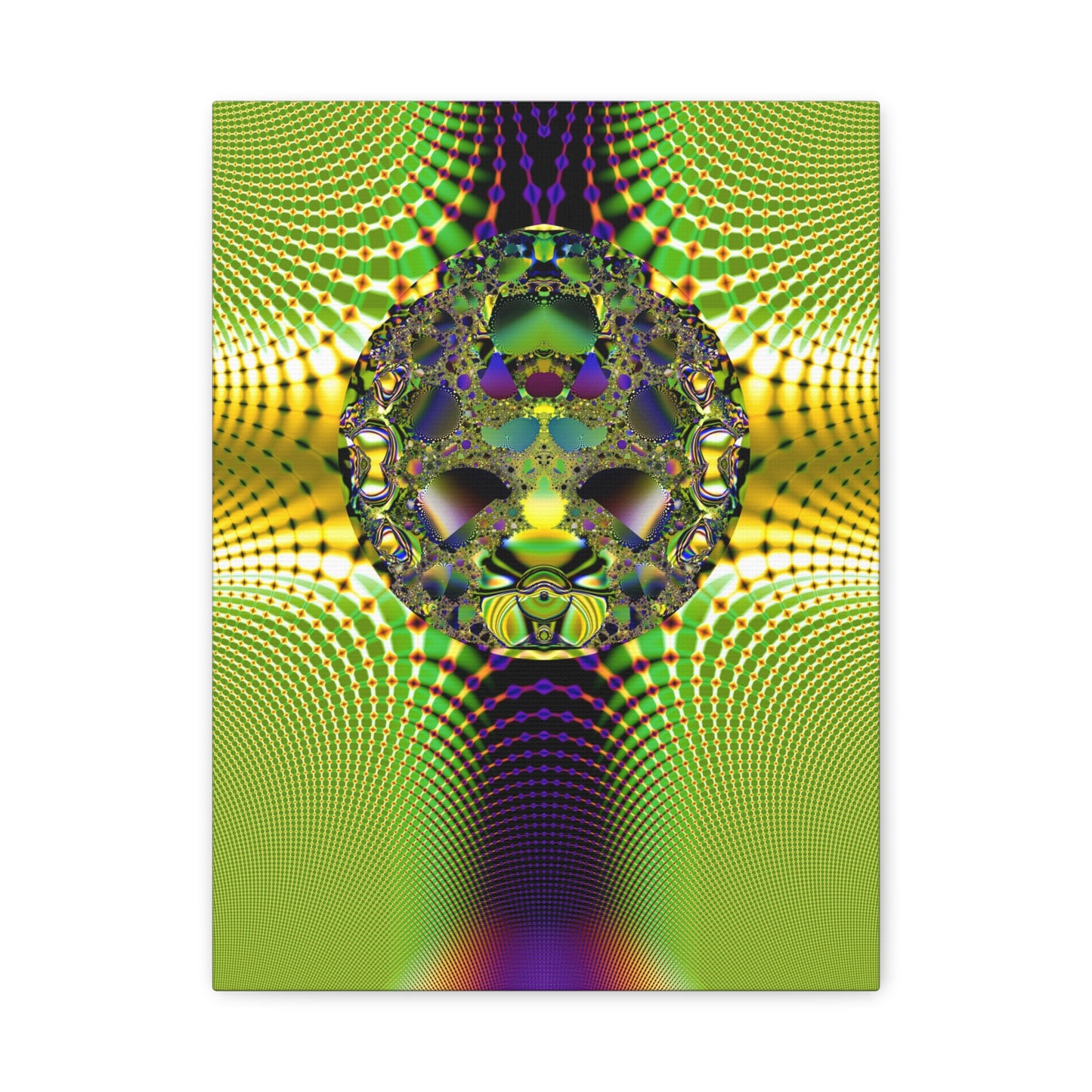 "Dragon face fractal" Matte Canvas, Stretched, 1.25"  PuHaPro© Fractal Design﻿ Minimalistic Decorative Fractal