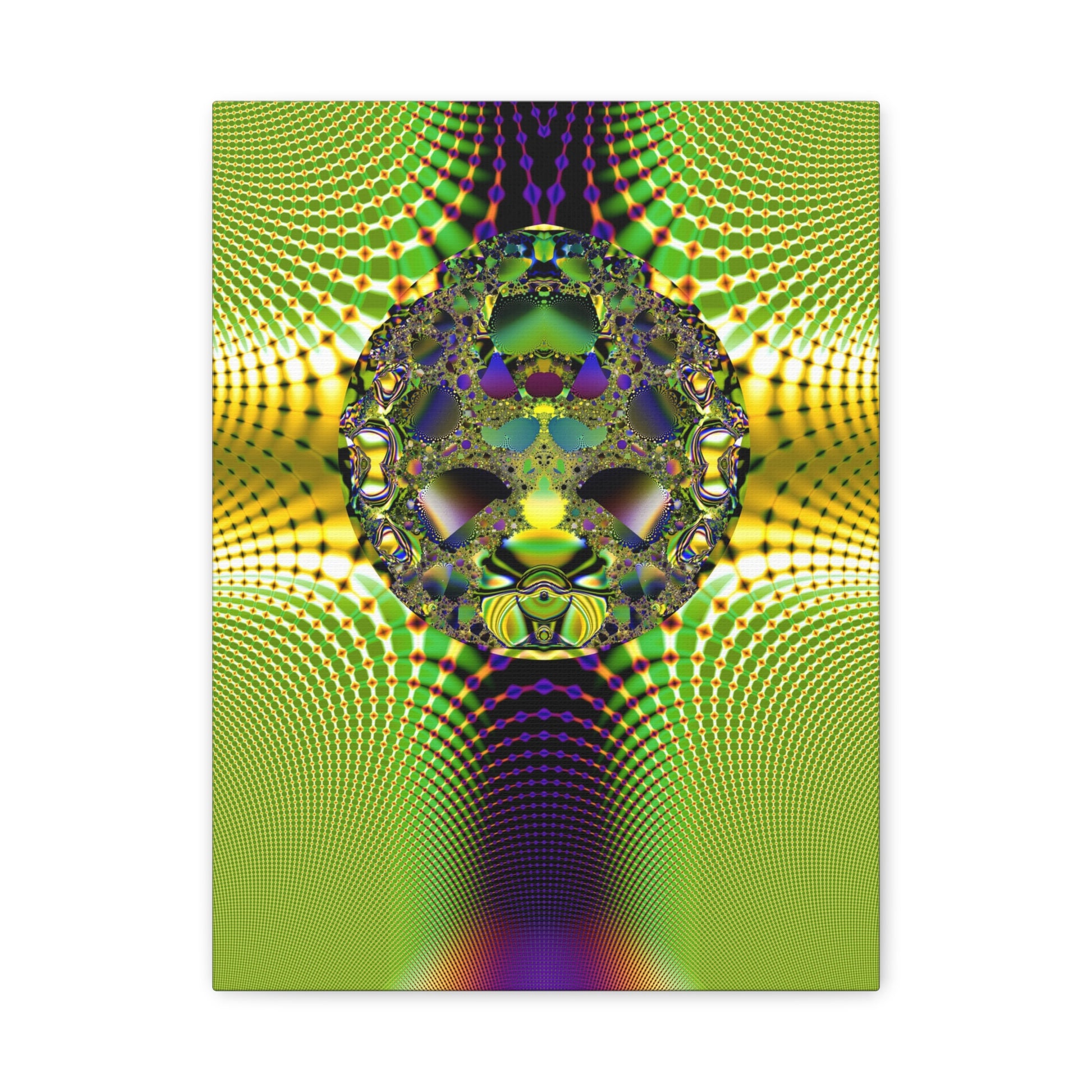 "Dragon face fractal" Matte Canvas, Stretched, 1.25"  PuHaPro© Fractal Design﻿ Minimalistic Decorative Fractal