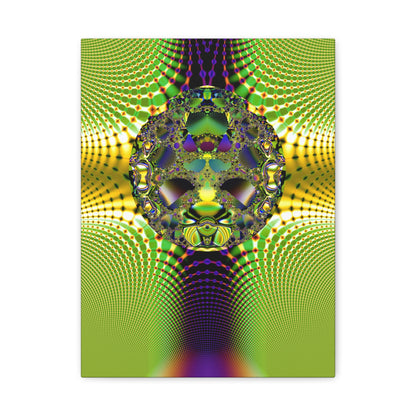 "Dragon face fractal" Matte Canvas, Stretched, 1.25"  PuHaPro© Fractal Design﻿ Minimalistic Decorative Fractal