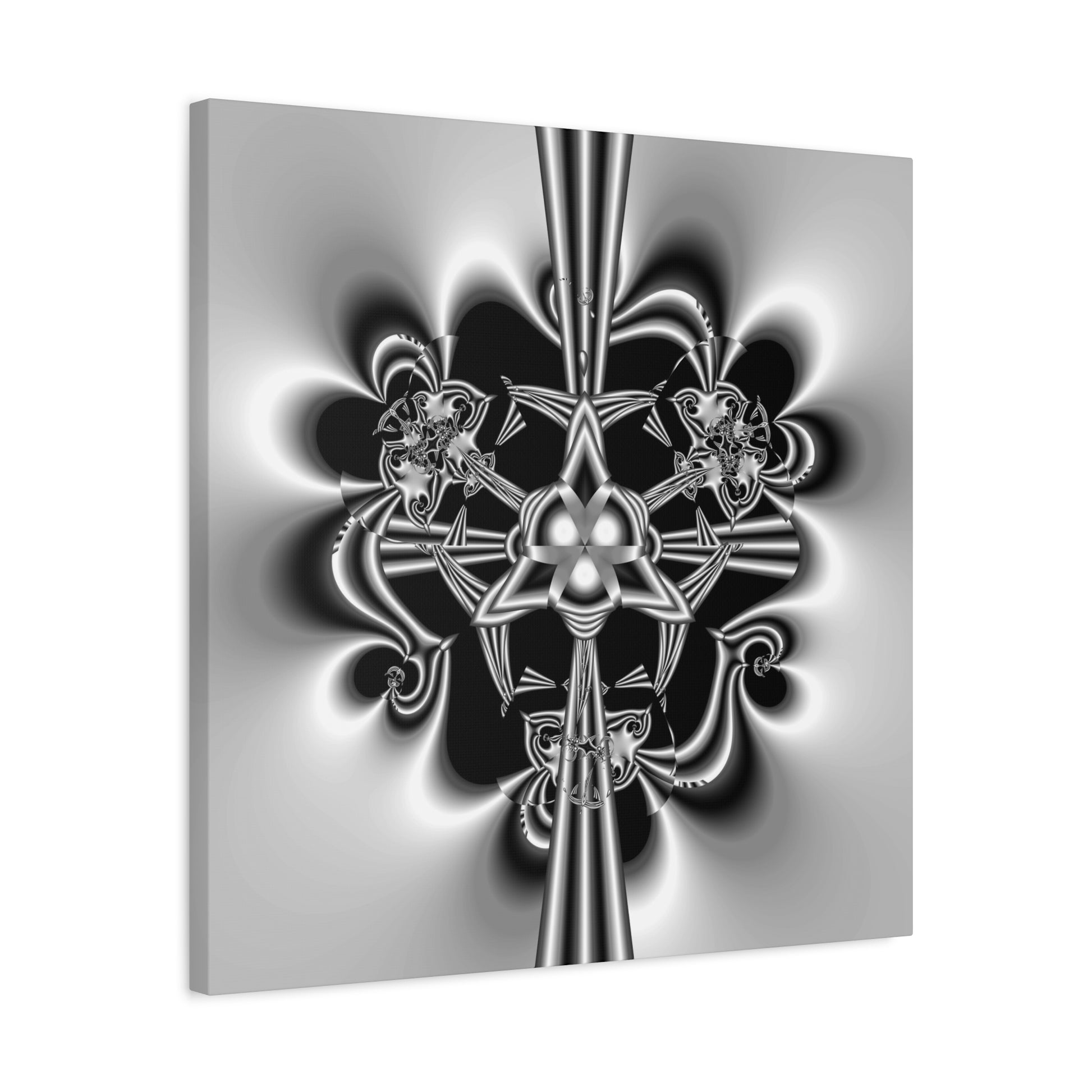 "Celtic Knot" Matte Canvas, Stretched, 1.25"  Minimalistic Decorative PuHaPro© Fractal