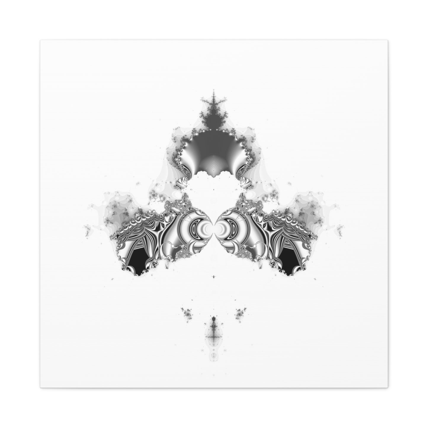 "Duckling" Matte Canvas, Stretched, 1.25"  Minimalistic Decorative Fractal Print on Canvas