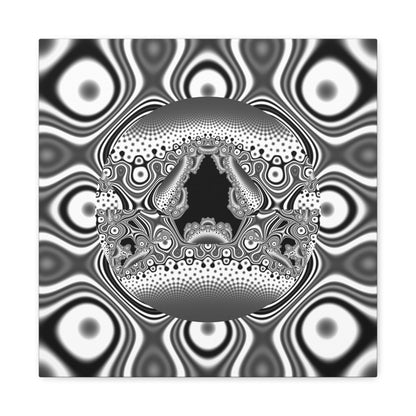 "Hamburger face" Matte Canvas, Stretched, 1.25"  Decorative Fractal