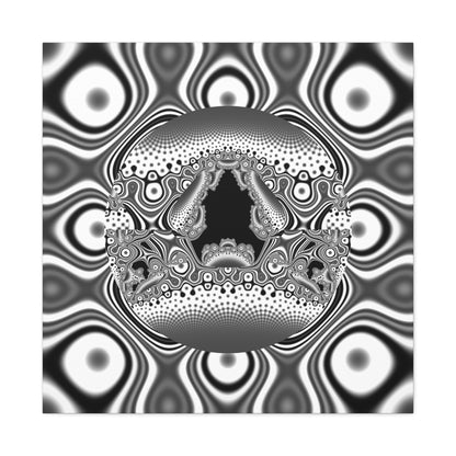 "Hamburger face" Matte Canvas, Stretched, 1.25"  Decorative Fractal