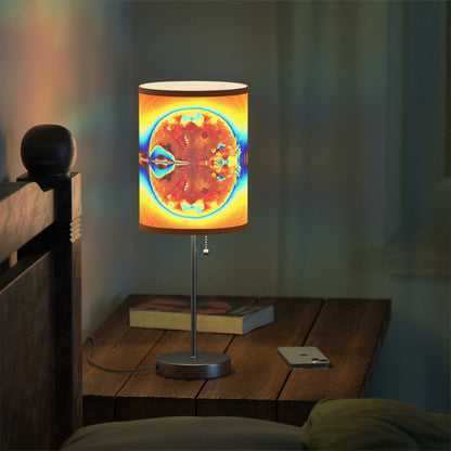 "Fractal Fireball" Lamp on a Stand, US/CA plug, PuHaPro© Lamps