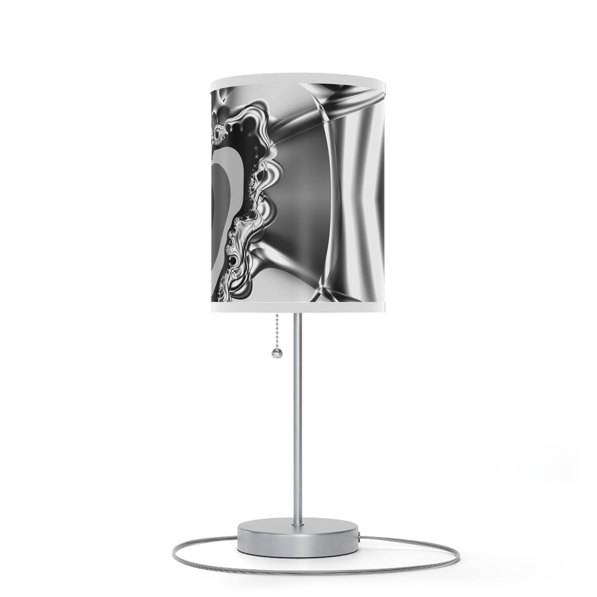 "Fractal gaze" Lamp on a Stand, US/CA plug, Minimalist Grayscale PuHaPro© Lamps