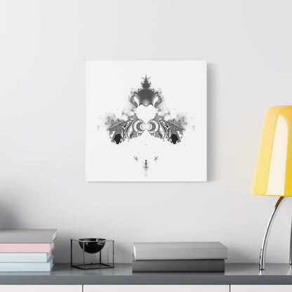 "Duckling" Matte Canvas, Stretched, 1.25"  Minimalistic Decorative Fractal Print on Canvas