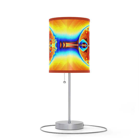 "Fractal Fireball" Lamp on a Stand, US/CA plug, PuHaPro© Lamps