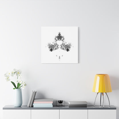 "Duckling" Matte Canvas, Stretched, 1.25"  Minimalistic Decorative Fractal Print on Canvas