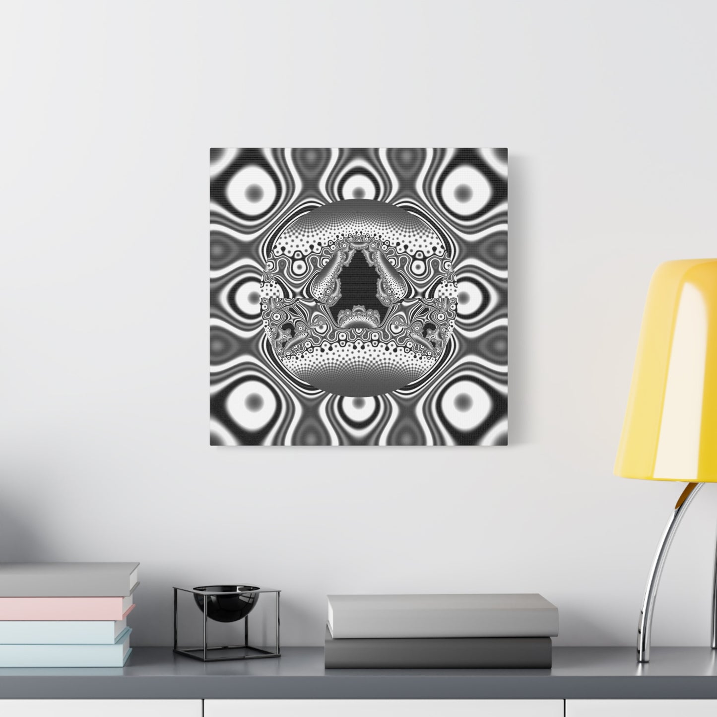 "Hamburger face" Matte Canvas, Stretched, 1.25"  Decorative Fractal