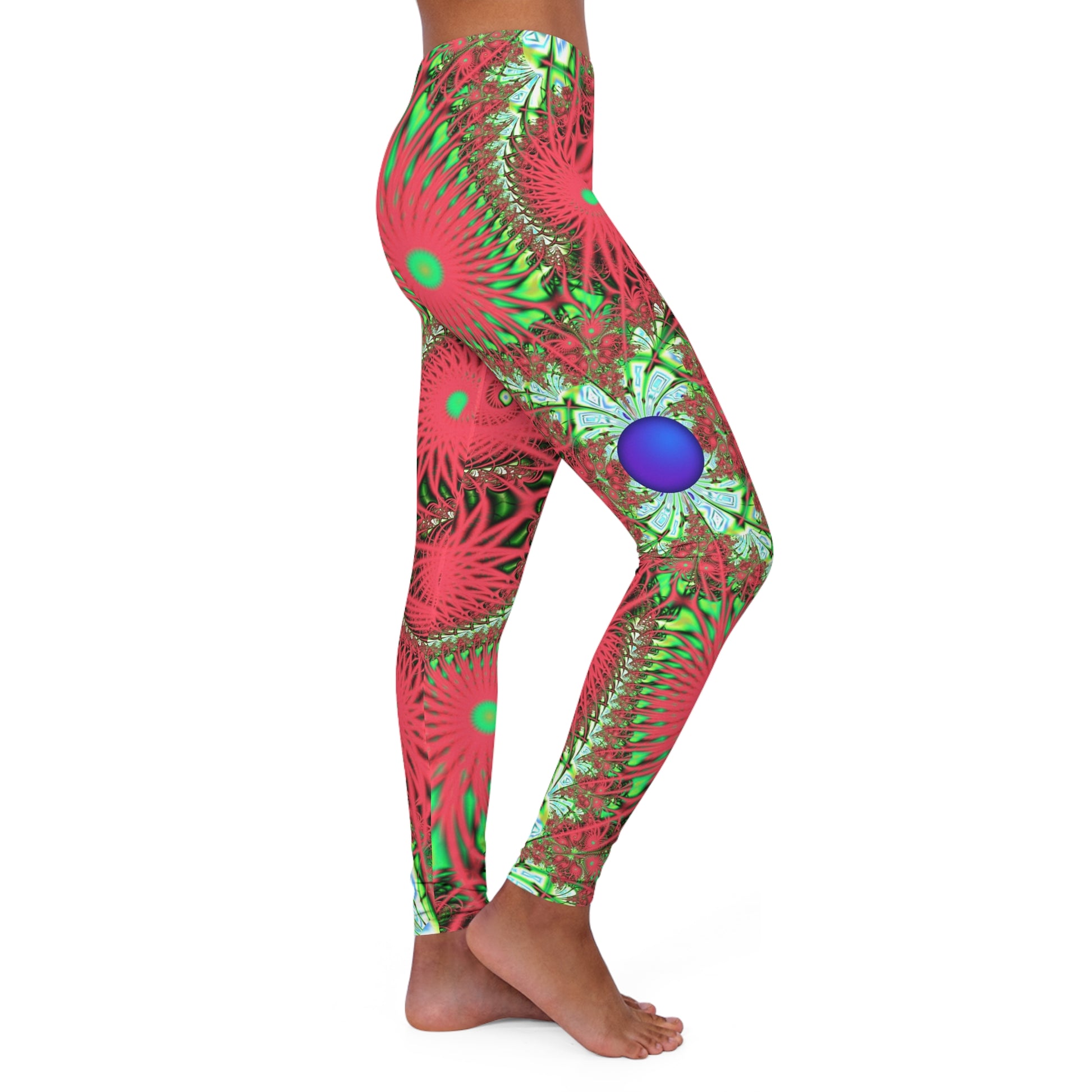 Leggings "Radiant Energy" Fractal Pattern, designed by PuHaPro, Radiant, Vibrant,  Sexy Activewear for Hot  Chics