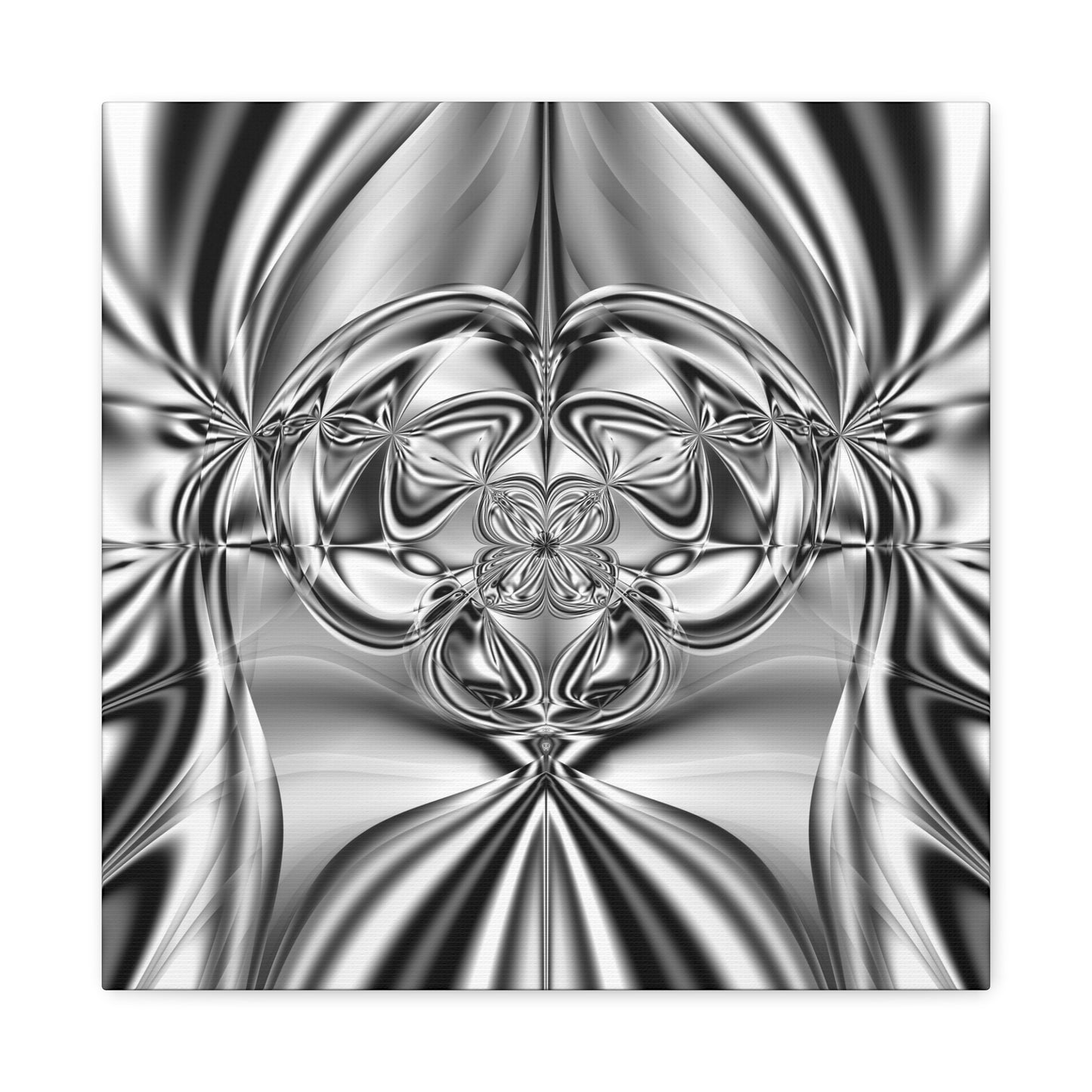 "Mirror Magic" Matte Canvas, Stretched, 1.25"  Minimalistic Decorative Fractal