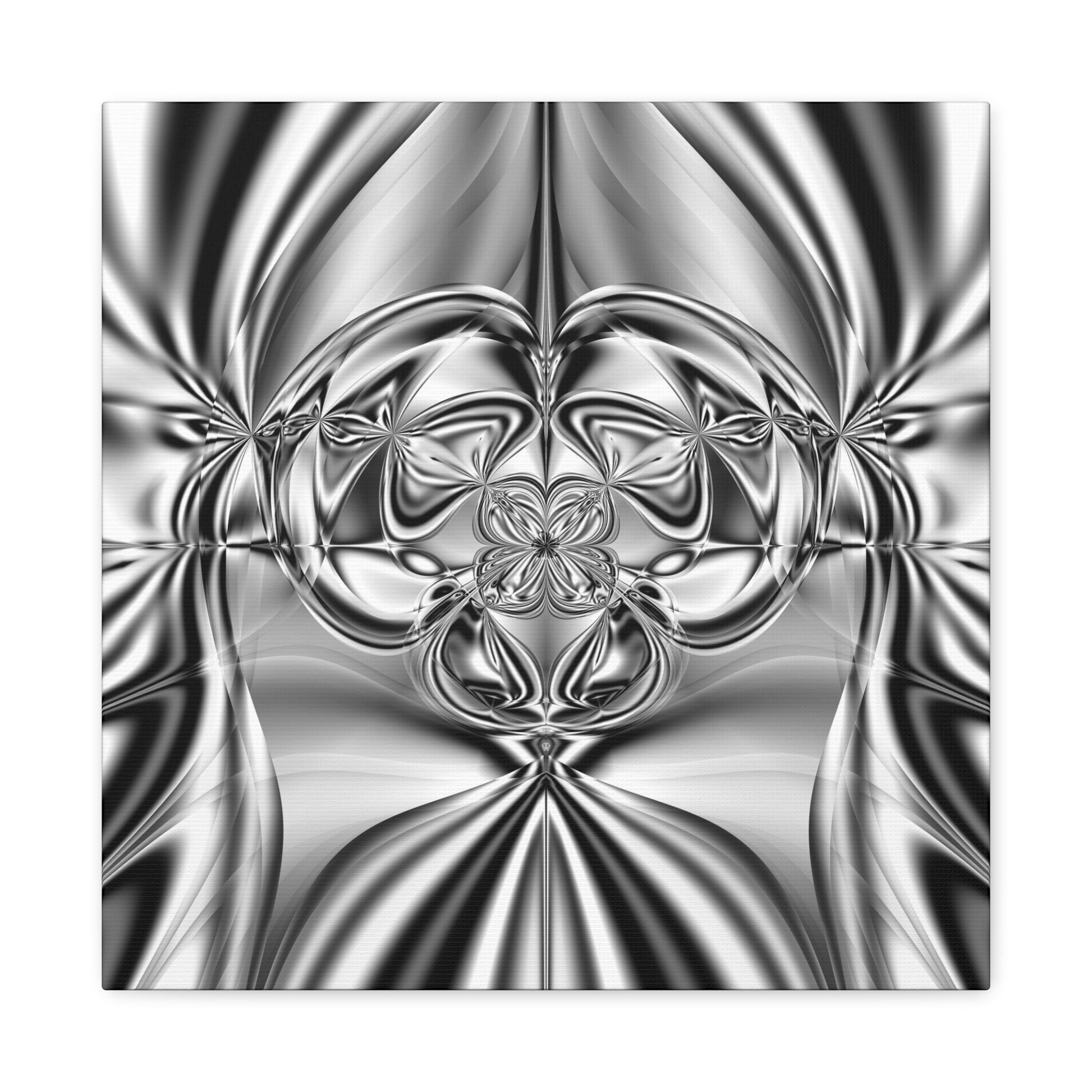 "Mirror Magic" Matte Canvas, Stretched, 1.25"  Minimalistic Decorative Fractal