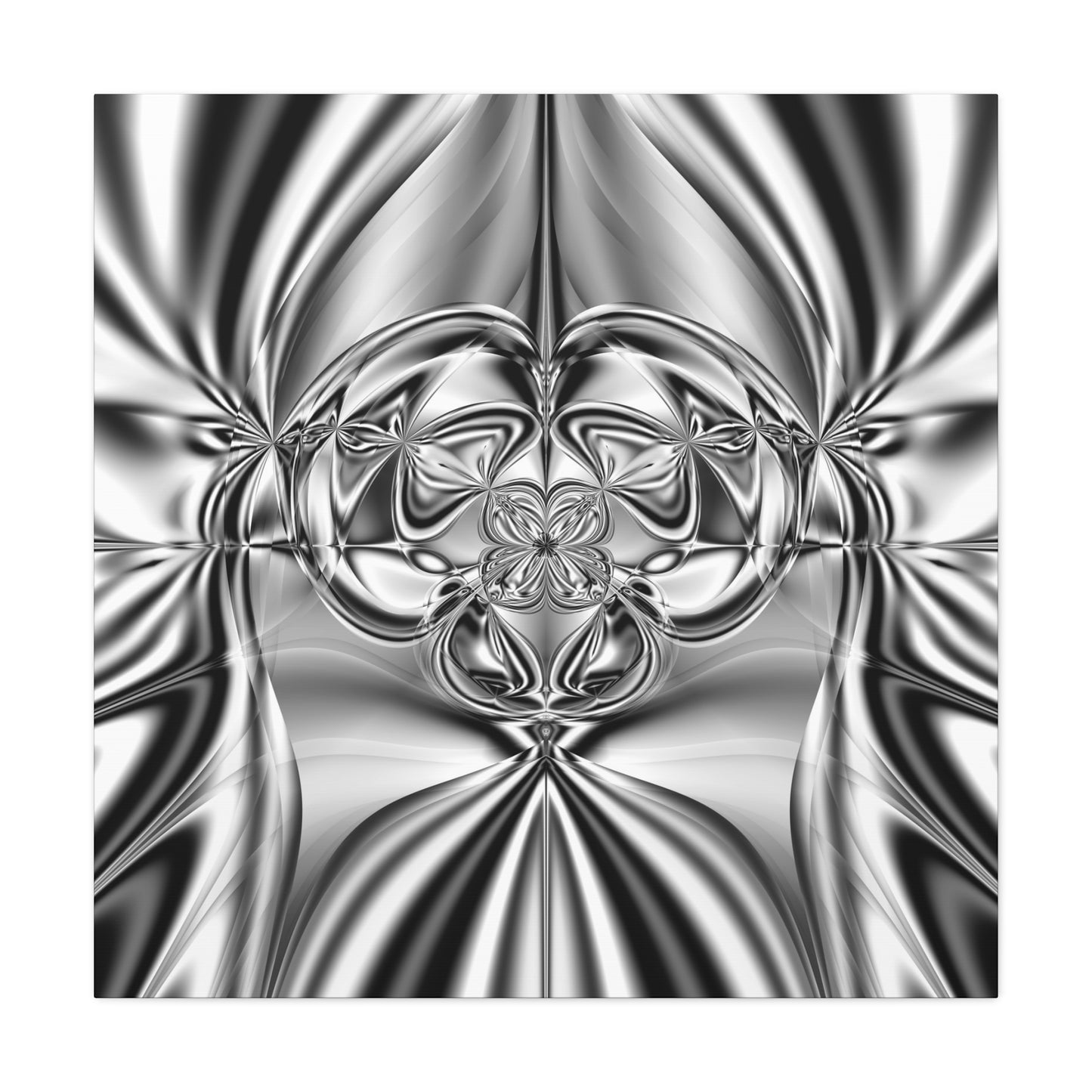 "Mirror Magic" Matte Canvas, Stretched, 1.25"  Minimalistic Decorative Fractal