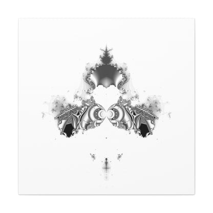 "Duckling" Matte Canvas, Stretched, 1.25"  Minimalistic Decorative Fractal Print on Canvas