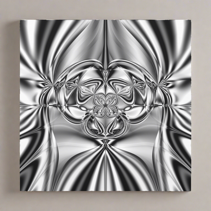 "Mirror Magic" Matte Canvas, Stretched, 1.25"  Minimalistic Decorative Fractal