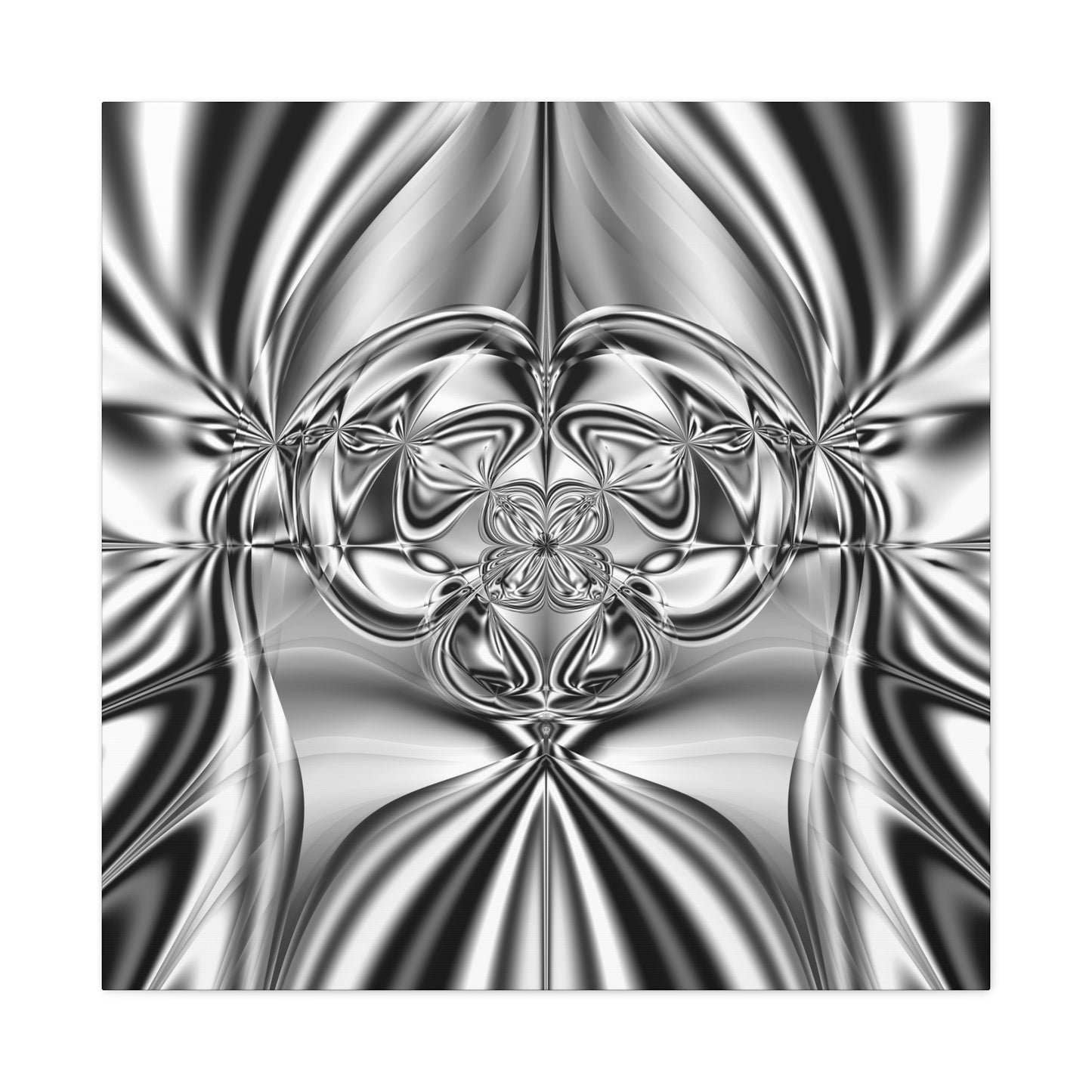 "Mirror Magic" Matte Canvas, Stretched, 1.25"  Minimalistic Decorative Fractal