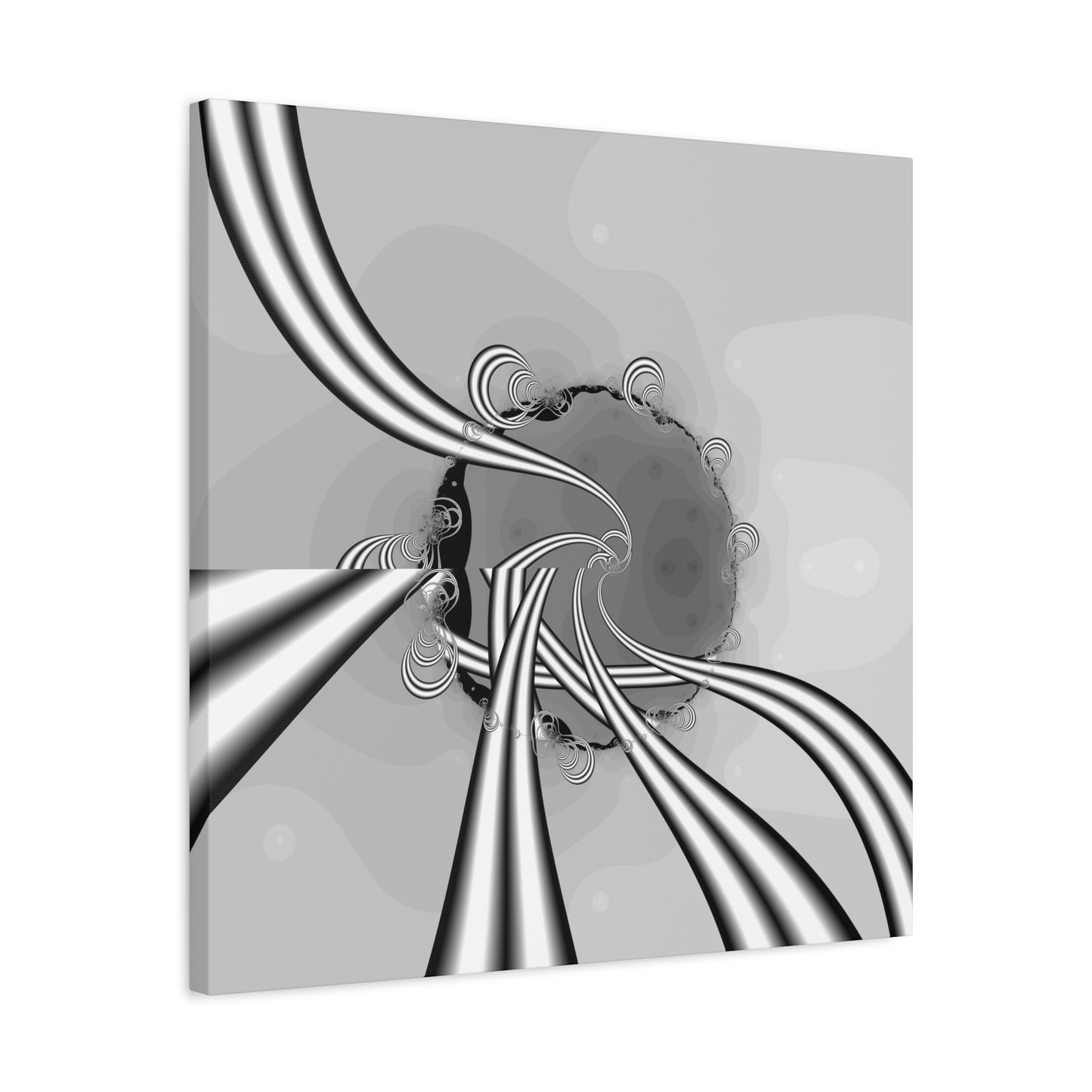 "Parallels at infinity" Matte Canvas, Stretched, 1.25"  Minimalistic Decorative Fractal