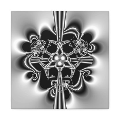 "Celtic Knot" Matte Canvas, Stretched, 1.25"  Minimalistic Decorative PuHaPro© Fractal