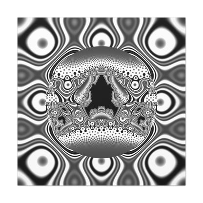 "Hamburger face" Matte Canvas, Stretched, 1.25"  Decorative Fractal