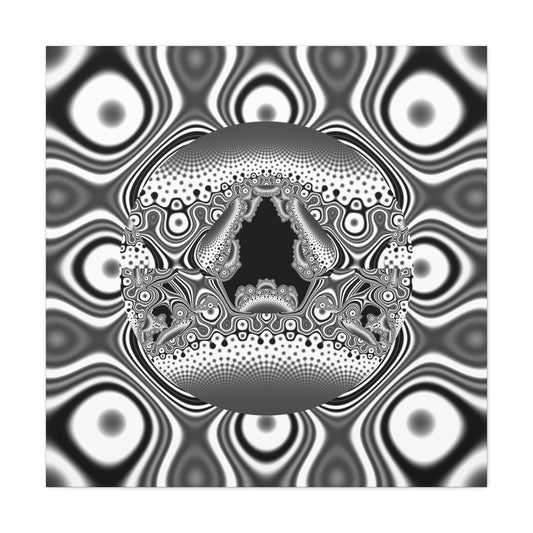 "Hamburger face" Matte Canvas, Stretched, 1.25"  Decorative Fractal