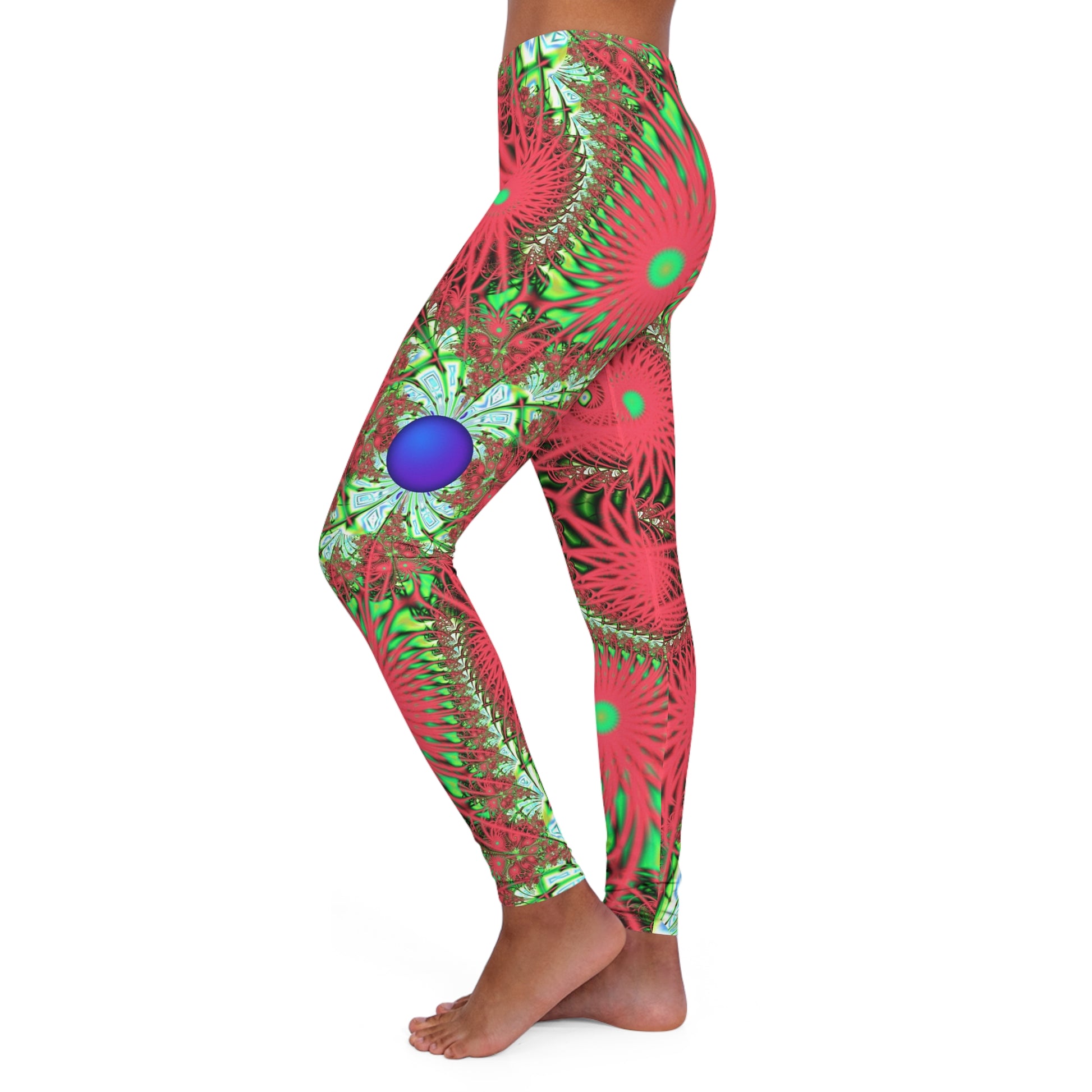 Leggings "Radiant Energy" Fractal Pattern, designed by PuHaPro, Radiant, Vibrant,  Sexy Activewear for Hot  Chics