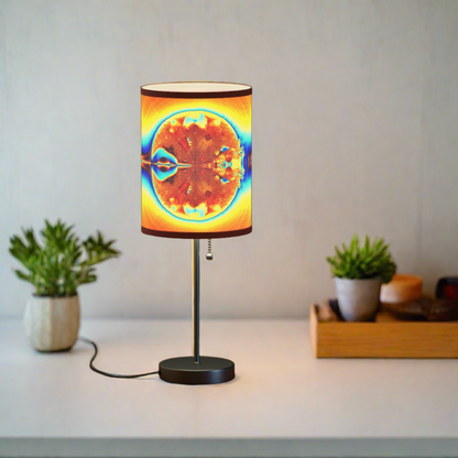 "Fractal Fireball" Lamp on a Stand, US/CA plug, PuHaPro© Lamps