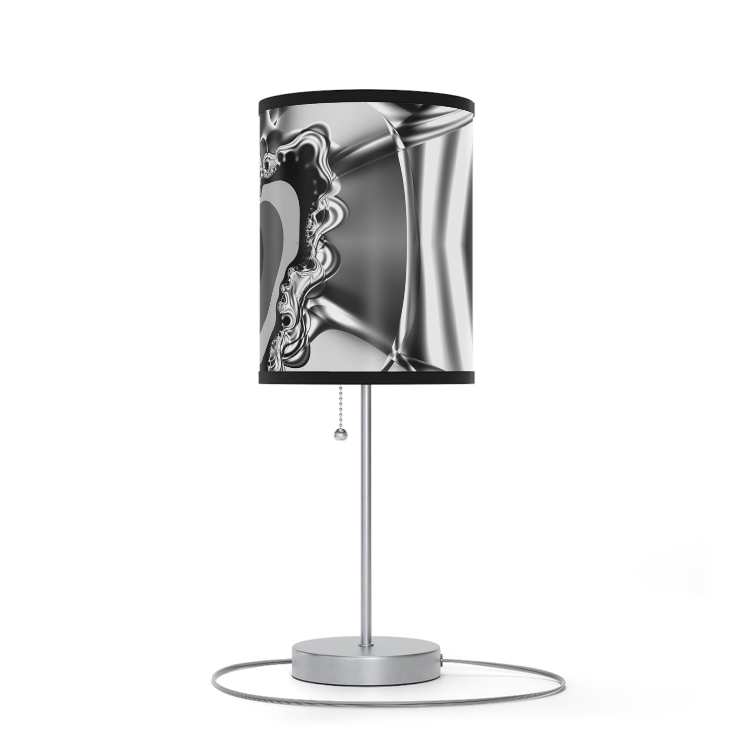 "Fractal gaze" Lamp on a Stand, US/CA plug, Minimalist Grayscale PuHaPro© Lamps