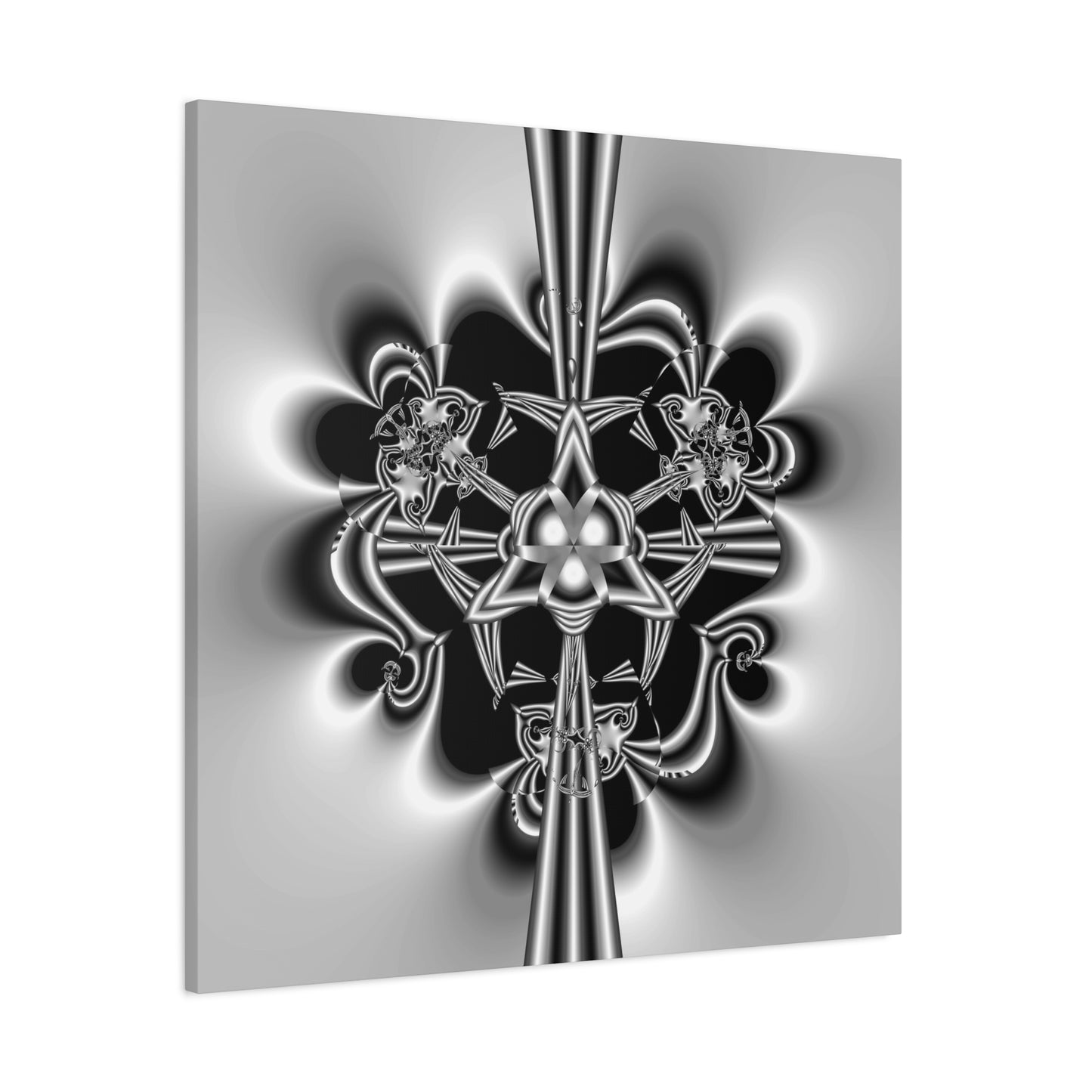 "Celtic Knot" Matte Canvas, Stretched, 1.25"  Minimalistic Decorative PuHaPro© Fractal