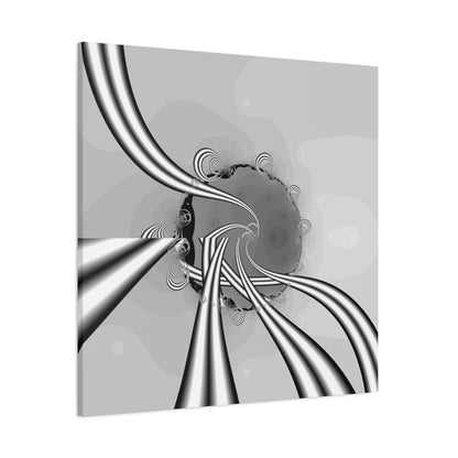 "Parallels at infinity" Matte Canvas, Stretched, 1.25"  Minimalistic Decorative Fractal