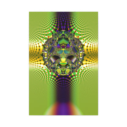 "Dragon face fractal" Matte Canvas, Stretched, 1.25"  PuHaPro© Fractal Design﻿ Minimalistic Decorative Fractal