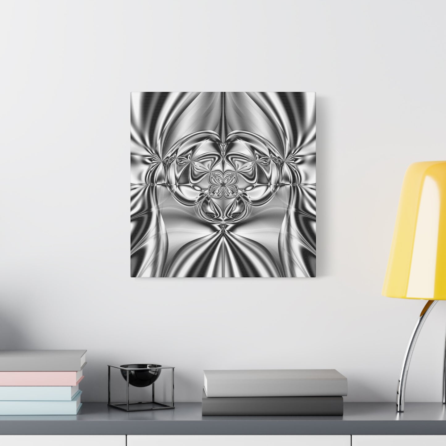 "Mirror Magic" Matte Canvas, Stretched, 1.25"  Minimalistic Decorative Fractal