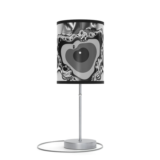 "Fractal gaze" Lamp on a Stand, US/CA plug, Minimalist Grayscale PuHaPro© Lamps