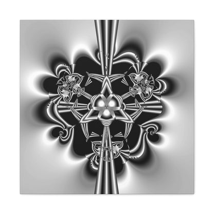 "Celtic Knot" Matte Canvas, Stretched, 1.25"  Minimalistic Decorative PuHaPro© Fractal