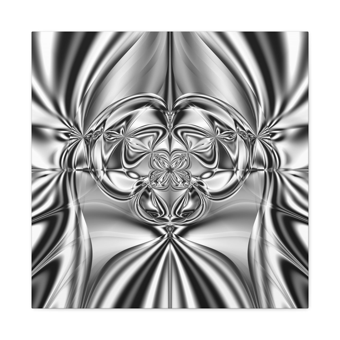 "Mirror Magic" Matte Canvas, Stretched, 1.25"  Minimalistic Decorative Fractal