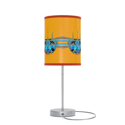 "Blue City" Lamp on a Stand, US/CA plug, PuHaPro© Lamps red