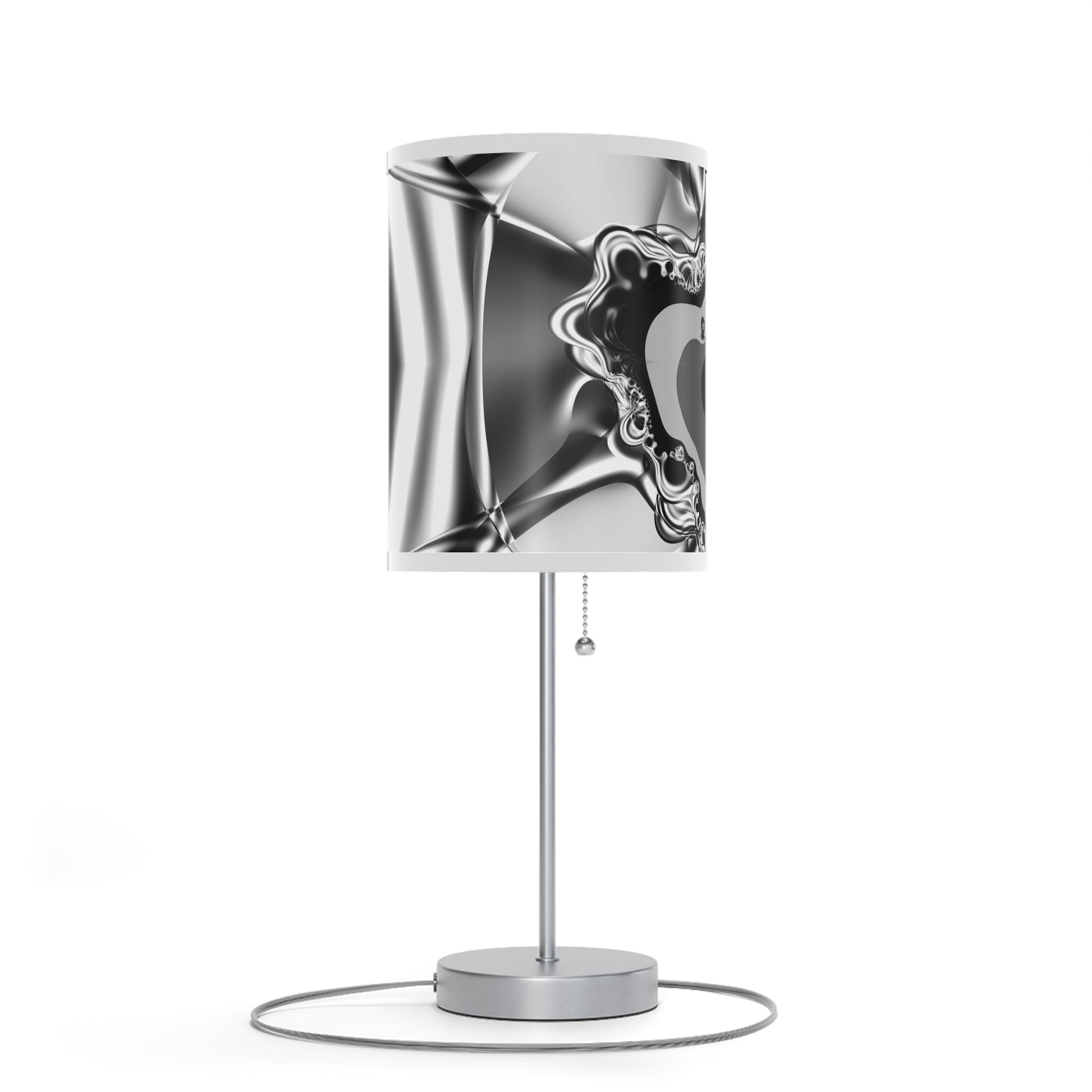 "Fractal gaze" Lamp on a Stand, US/CA plug, Minimalist Grayscale PuHaPro© Lamps