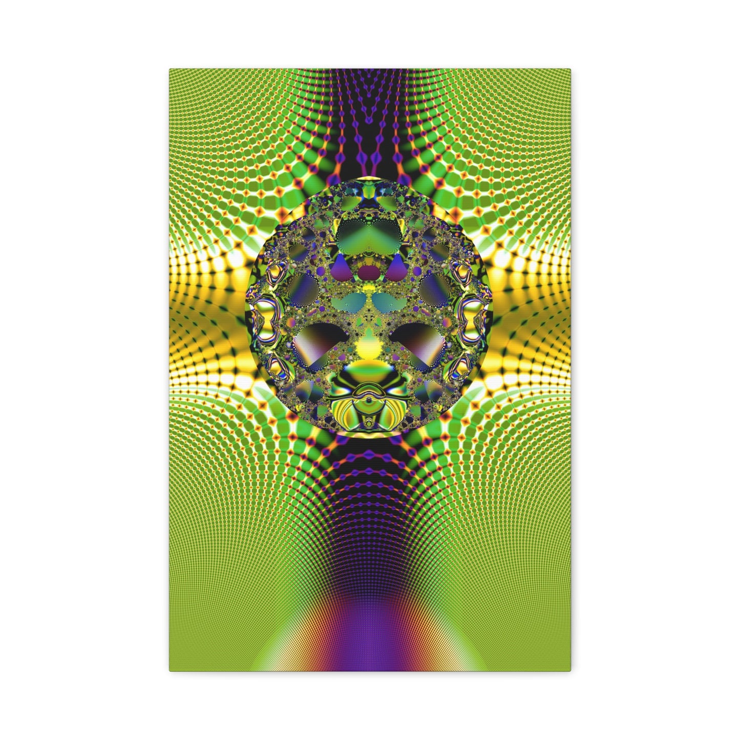 "Dragon face fractal" Matte Canvas, Stretched, 1.25"  PuHaPro© Fractal Design﻿ Minimalistic Decorative Fractal