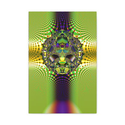 "Dragon face fractal" Matte Canvas, Stretched, 1.25"  PuHaPro© Fractal Design﻿ Minimalistic Decorative Fractal