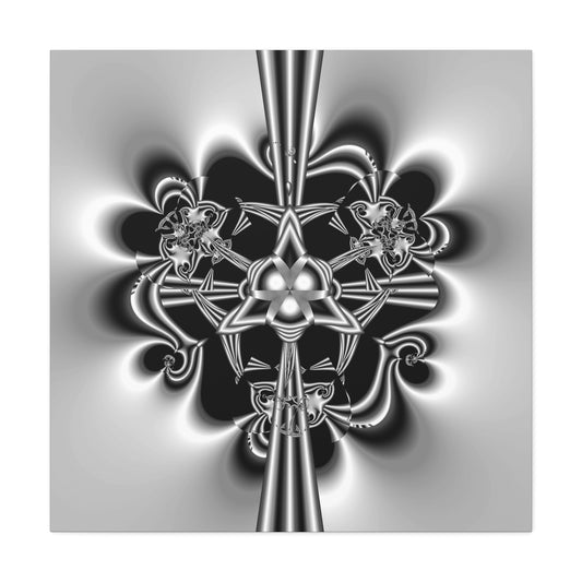 "Celtic Knot" Matte Canvas, Stretched, 1.25"  Minimalistic Decorative PuHaPro© Fractal