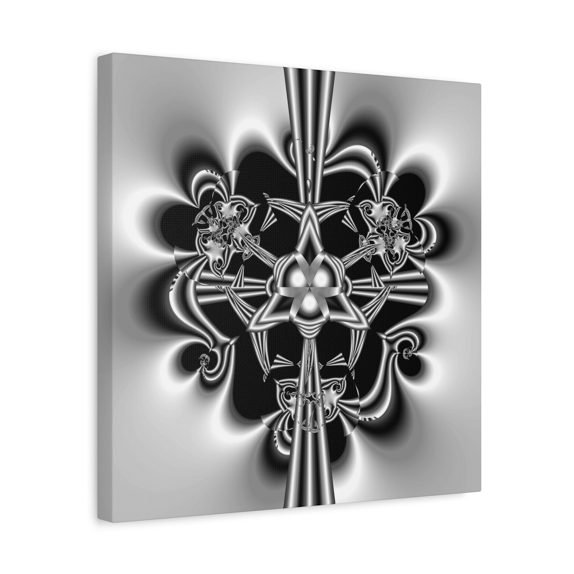 "Celtic Knot" Matte Canvas, Stretched, 1.25"  Minimalistic Decorative PuHaPro© Fractal