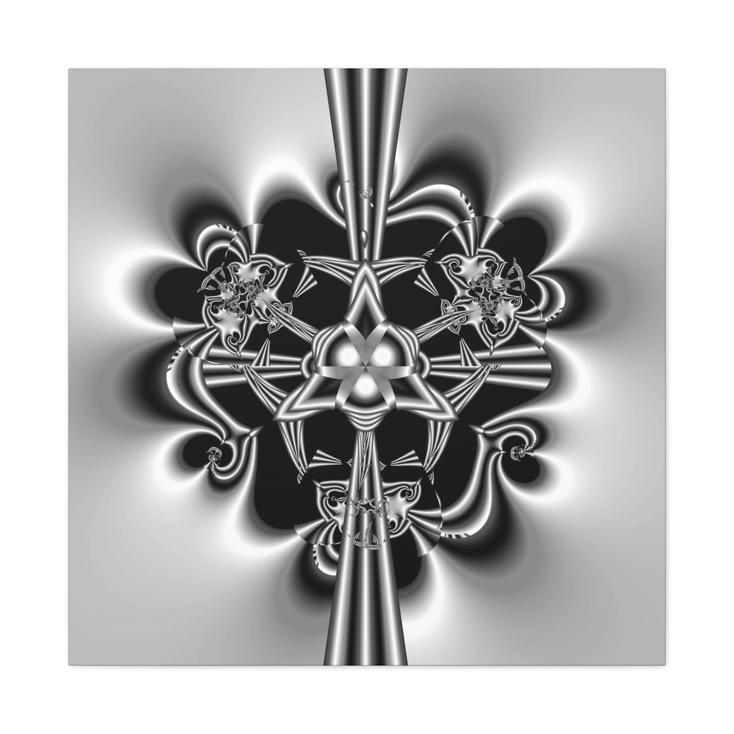 "Celtic Knot" Matte Canvas, Stretched, 1.25"  Minimalistic Decorative PuHaPro© Fractal