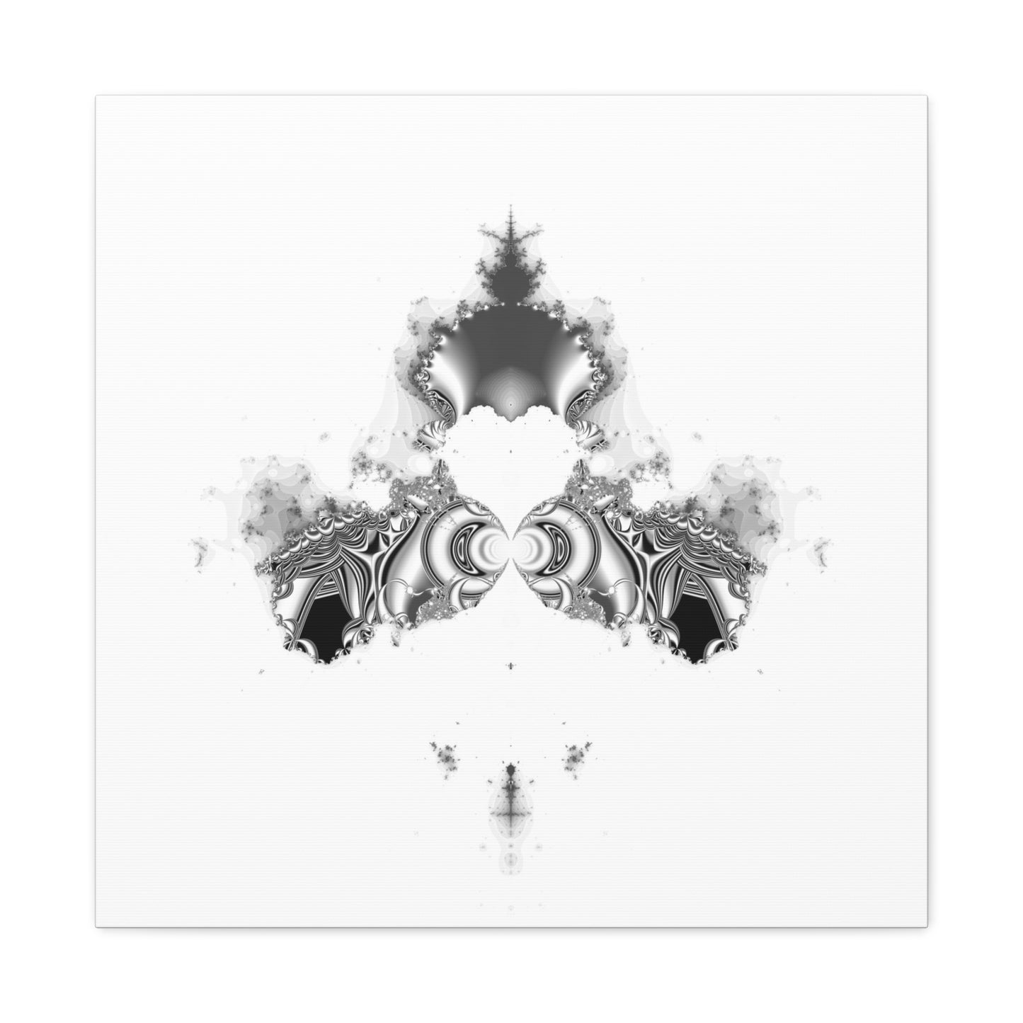 "Duckling" Matte Canvas, Stretched, 1.25"  Minimalistic Decorative Fractal Print on Canvas