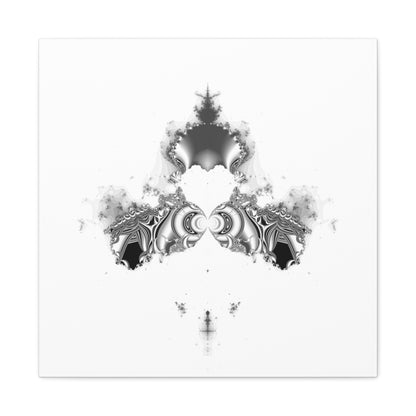 "Duckling" Matte Canvas, Stretched, 1.25"  Minimalistic Decorative Fractal Print on Canvas