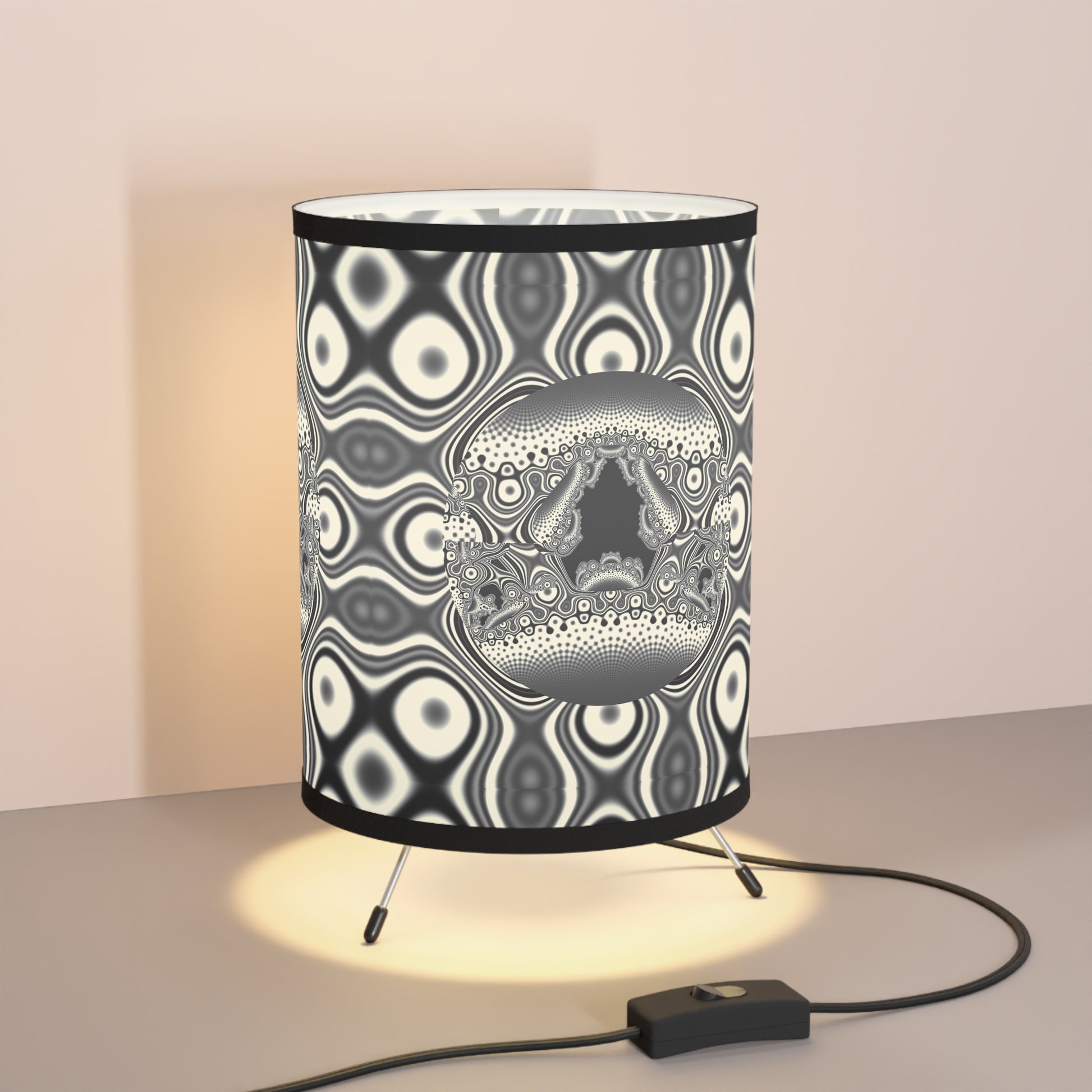 "Hamburger face" PuHaPro© Fractal Tripod Lamp Designed by Bora Zrinyi