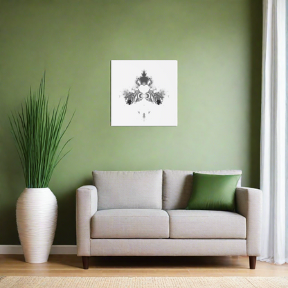 "Duckling" Matte Canvas, Stretched, 1.25"  Minimalistic Decorative Fractal Print on Canvas