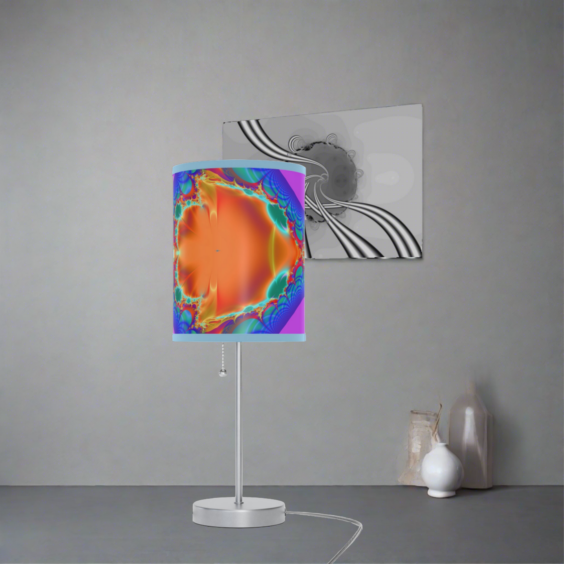 "Galactic Petal Storm" Lamp on a Stand, US/CA plug, PuHaPro© Lamps, Designed by Bora Zrinyi